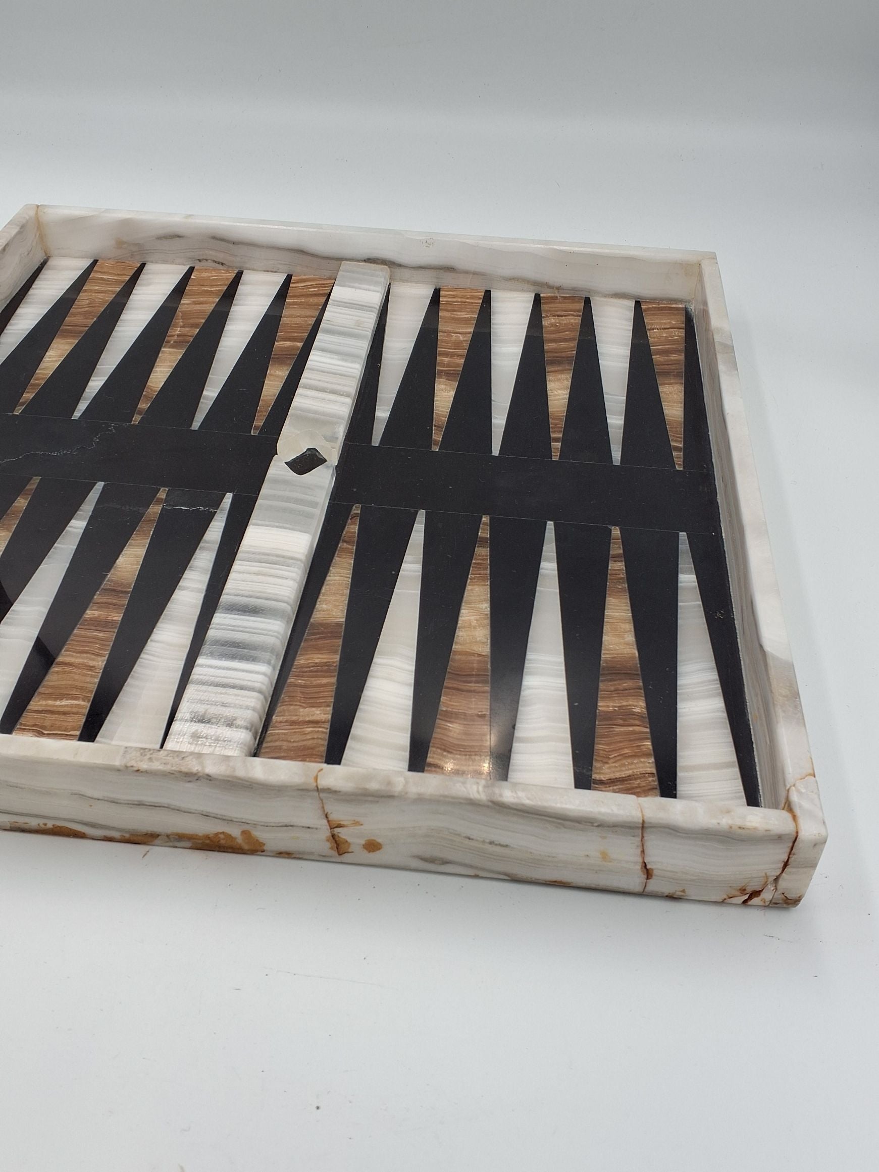 Marmor backgammon/skak